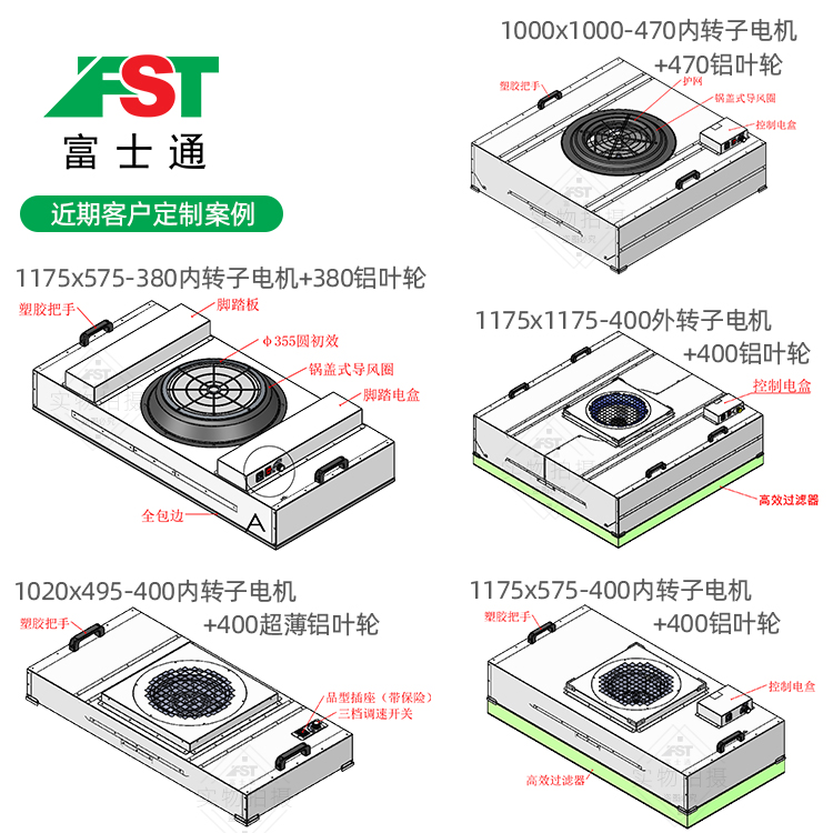 FFU風(fēng)機(jī)過濾單元 鋁葉輪